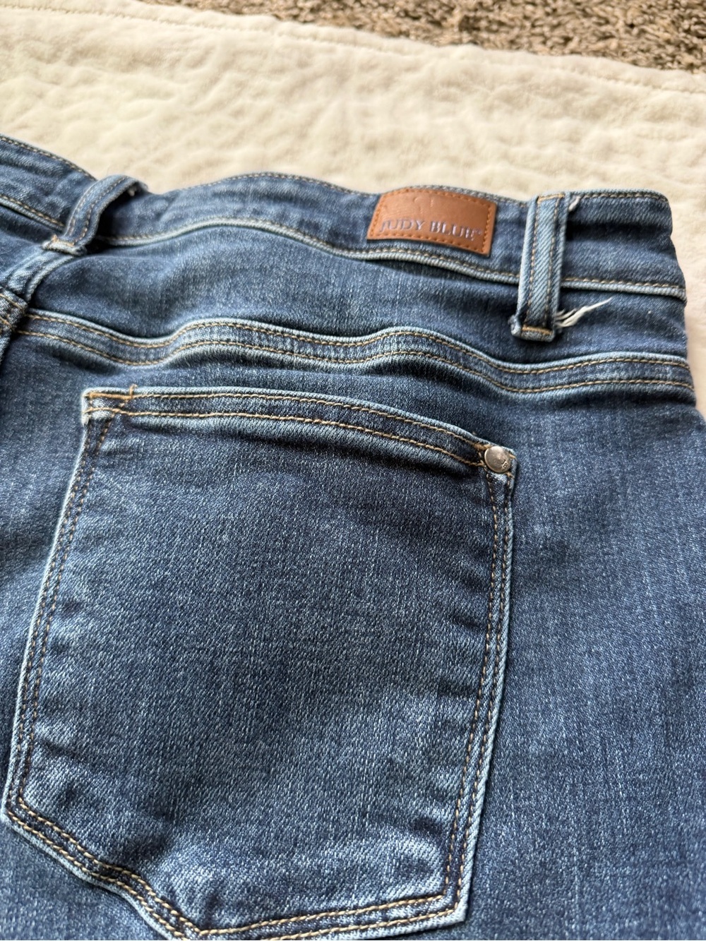 Judy Blue Cropped Slim Jeans Women’s 15/32 Medium Wash Stretch Denim - Picture 11 of 11